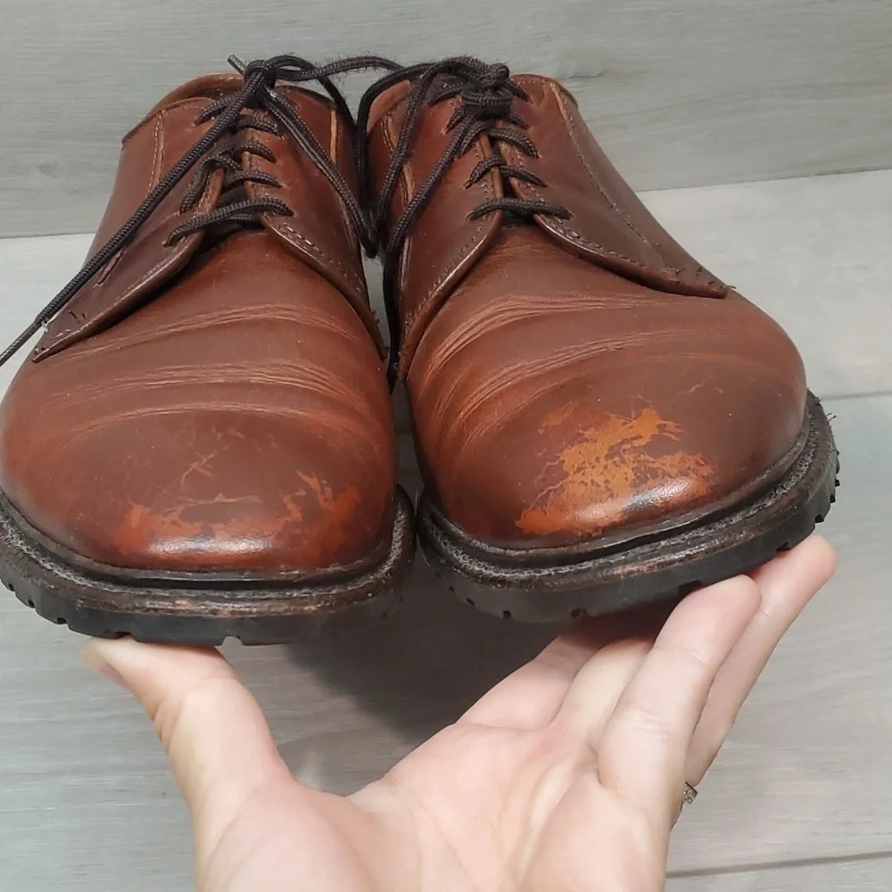Allen Edmonds Mens Leather Black Hills Oxford Dress shoes sz 11B